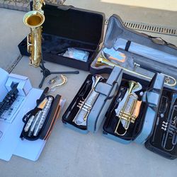 Tenor Saxophone, Yamaha Electronic Saxophone, 3 Trumpets, 1 Trombone And 1 Flute