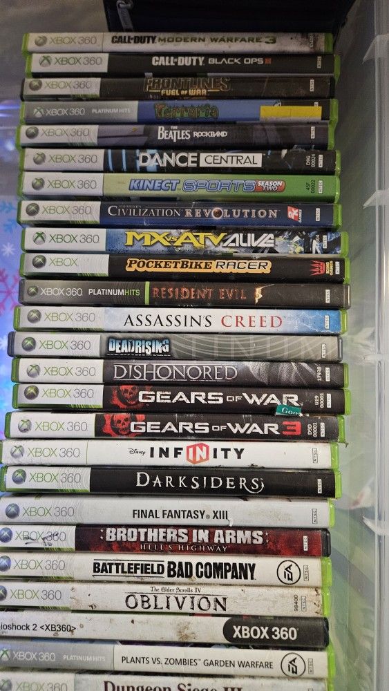 Xbox 360 Games - $8 Each