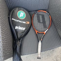 Princo Force 3 Stability Graphite TITANIUM Featherlite Persuader Ti Oversize tennis racket with case