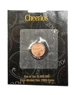Turn of the Century Sealed 2000 Cheerios Penny with COA