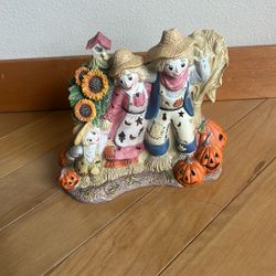 Partylite Scarecrow Family Tealight Holder