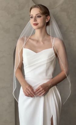 Crystal bridal veil