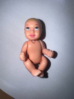 2002 Mattel Barbie Happy Family Pregnant Midge Baby NO Diaper RARE 1.5” Vintage