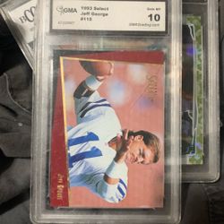1993  Select Jeff George graded 10