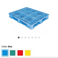 Rackable Plastic Pallet - 48 x 40", Blue
