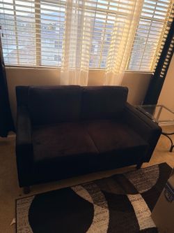 Black Velvet couch and loveseat