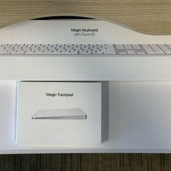 Apple Magic Keyboard w/ Touch ID + Magic Track Pad