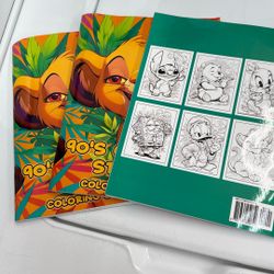 90s Cartoon Stoner Coloring Book