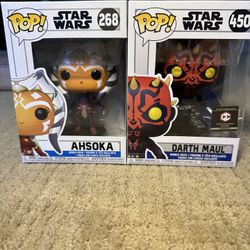 Funko pop star wars bundle Ashoka & Darth Mauls