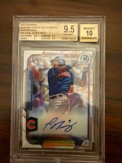 Javier Baez RC Bowman Chrome Auto 9.5