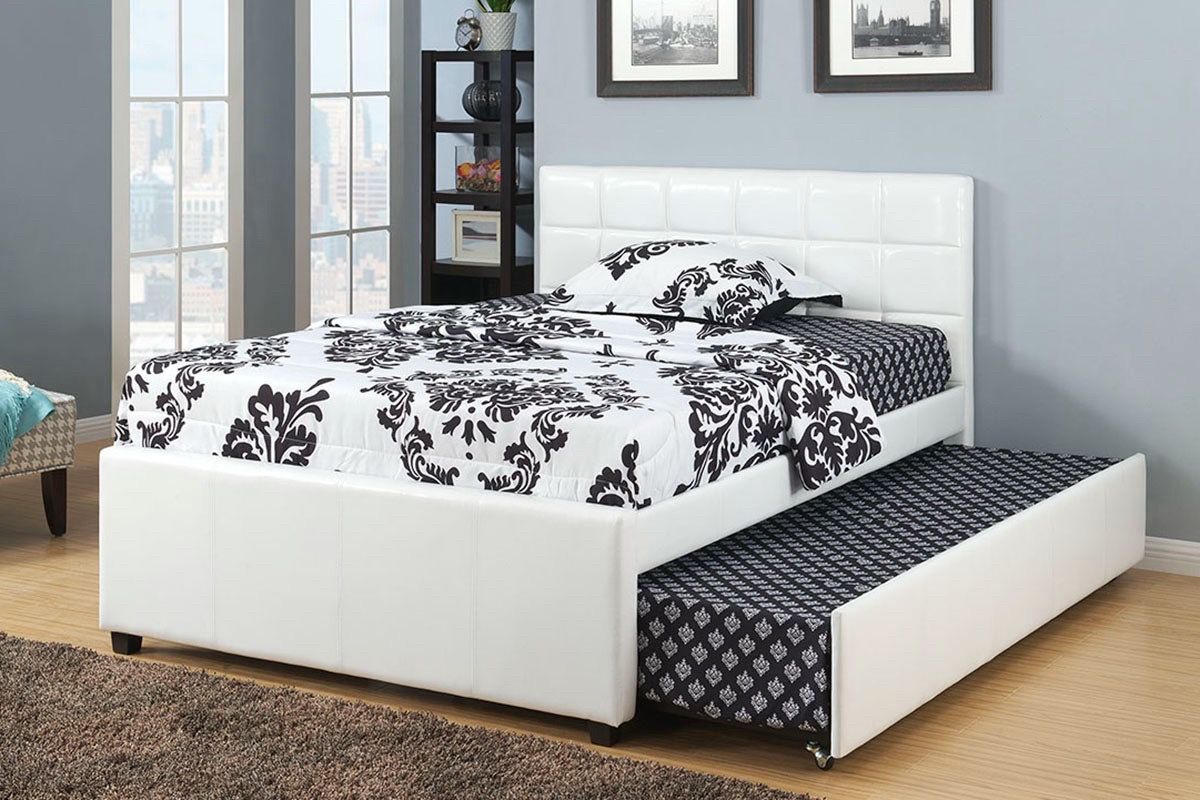 Full/Twin Expresso Trundle Beds w. Orthopedic Mattresses Included