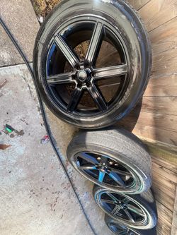 22” Rims and tires set of 4