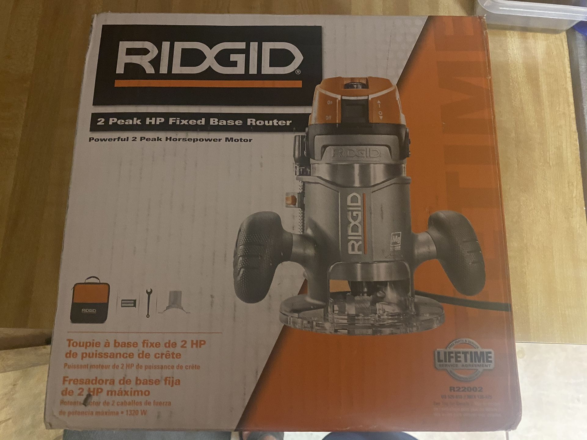 Ridged 2 hp router electric new 150 in n Lakeland