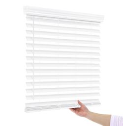 White Horizontal Window Blinds