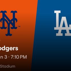 Dodgers Vs Mets $120