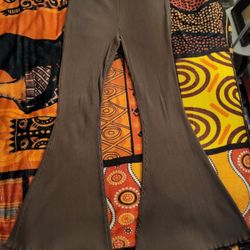 Aerie Bell Bottom Brown Leggings Size Large