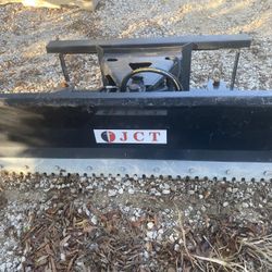 NEW 72” JCT Skid Steer Hydraulic Dozer Angle Blade Plow 6ft fits Cat, Bobcat, Case