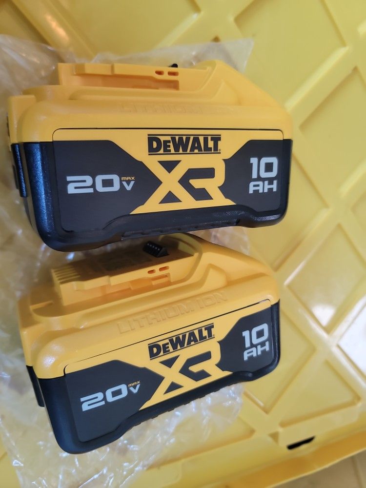 DEWALT 20VMAX XR 10.AH BATTERIES NEW $200 EACH