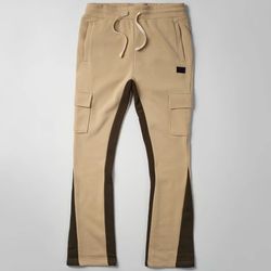 Flare Fleece Sweatpants - Beige