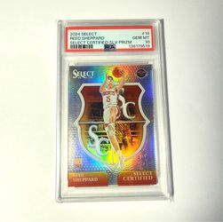 Reed Sheppard 2024 Select Certified Silver Prizm RC PSA 10