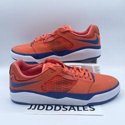 Nike SB Ishod PRM Orange Blue Jay DZ5648-800 Skate Men’s Size 10 NEW 