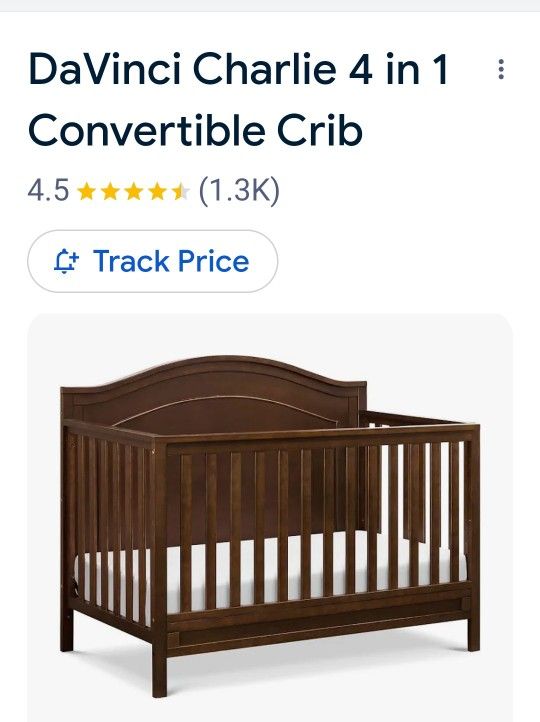 Baby Crib. Mattress and Bedding; Mobile and Crib Bumper