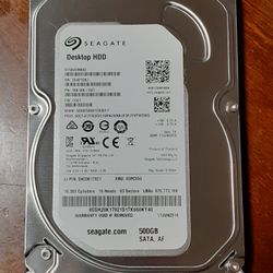 Seagate Barracuda 500GB 7200 RPM 3.5" SATA Hard Drive