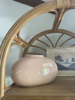Vintage 1990s Pink Art Deco Vase