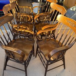 Set Of 6 Dining Table Chairs