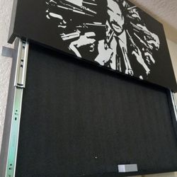 John Wick painting that slides open to reveal hidden Cabinet - $450 (Port charlotte)