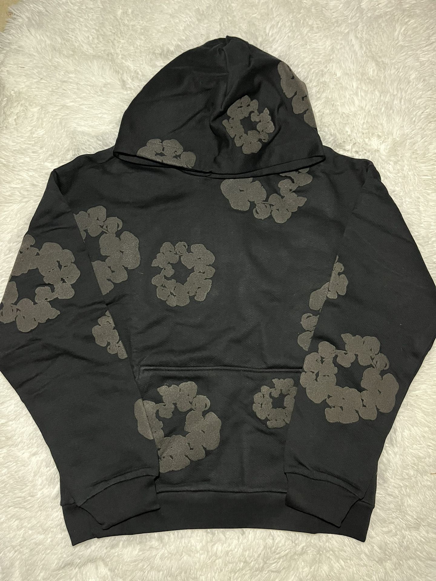 Black on Black Denim Tear Hoodie
