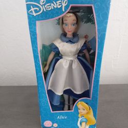Disney Applause Alice Vinyl Doll 8" New 