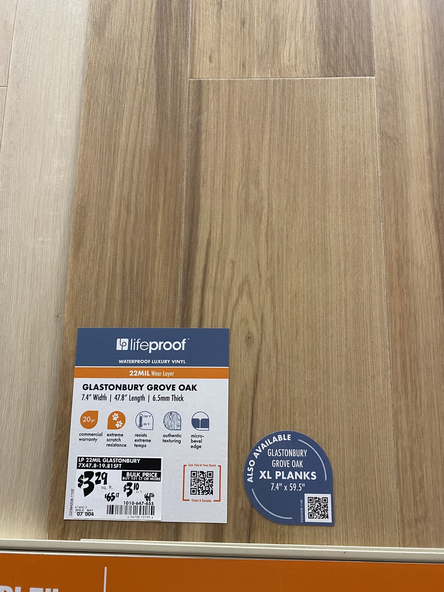 NEW Lifeproof Waterproof Laminate Flooring (Retail $2,276.68)