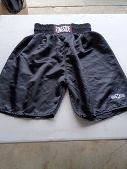 Ringside Black Satin Boxing Shorts