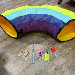 new Cat tunnel with toys