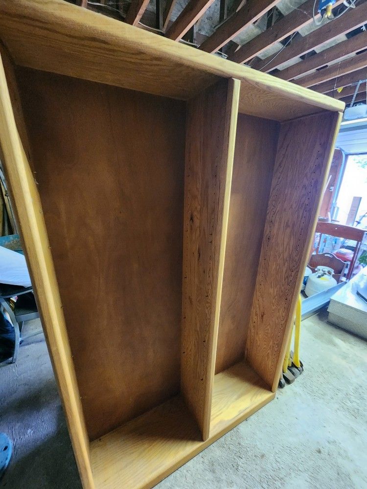 Oak Bookcase 4×6 With 10 Shelves