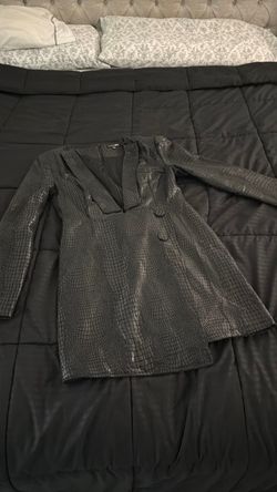 Croc black mini dress size M