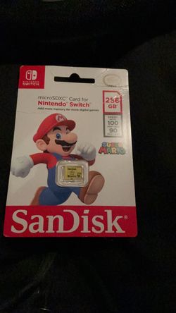 SanDisk 256GB microSDXC Card for Nintendo Switch