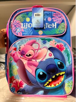 Disney stitch large 16” backpack