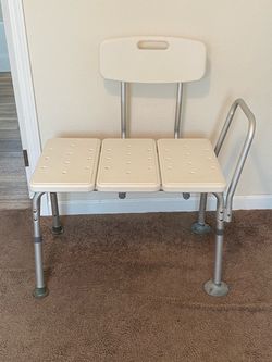 NOVA Tub Transfer Bench with Back – 300 lb Capacity