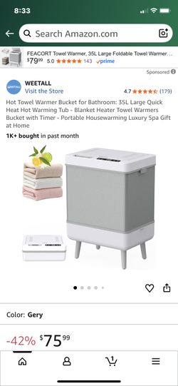Homedics XL Towel Warmer 