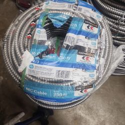 14/3 MC-AL Metal Clad Wire 250ft Roll 