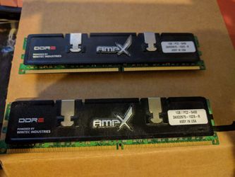 2x1GB 2GB DDR2 PC2-5400 Desktop memory RAM