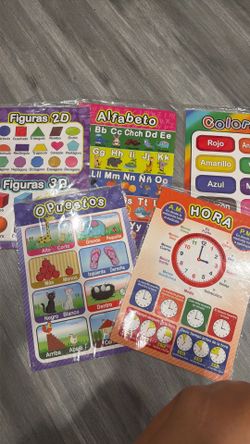 Spanish learning  posters still in package