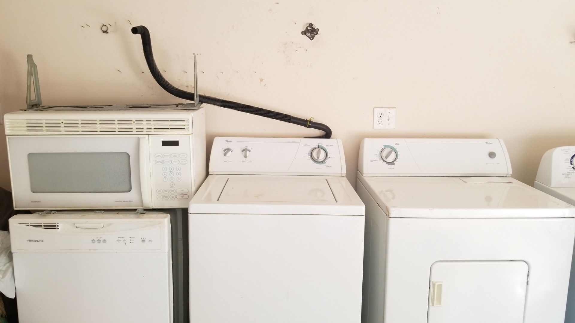 Entire items going for $110.(.Microwave and dishwasher,and dryer has been Sold)