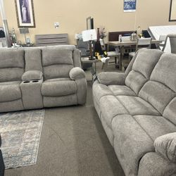 sofa and love with recliners 999.00