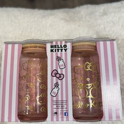 Hello Kitty glass Tumbler 
