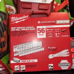 Milwaukee 3/8" METRIC & SAE RATCHET AND SOCKETs