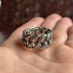 Paisley Cuban Ring Men’s Size 9