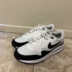 Nike Air Max 1 '86 OG Golf Shoes White Black DV1403-110 Men’s Size 12